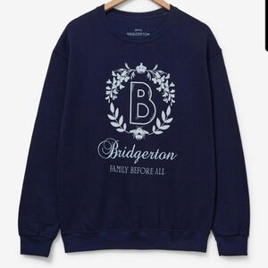 🆕️ Bridgerton Family Crest Blue Crewneck Sweatshirt
